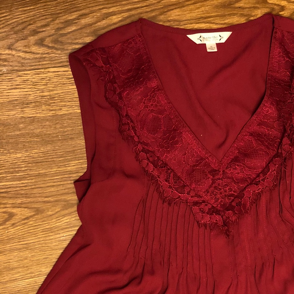 Wine Lace Shirt